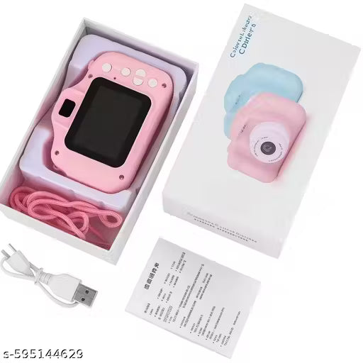Mini Digital Camera with HD Screen & Fun Filters – Colors Pink,Blue,Green