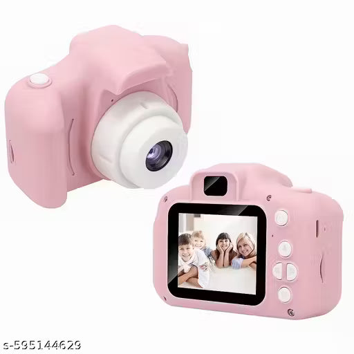 Mini Digital Camera with HD Screen & Fun Filters – Colors Pink,Blue,Green